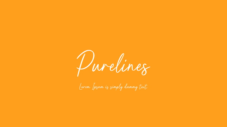 Purelines Font