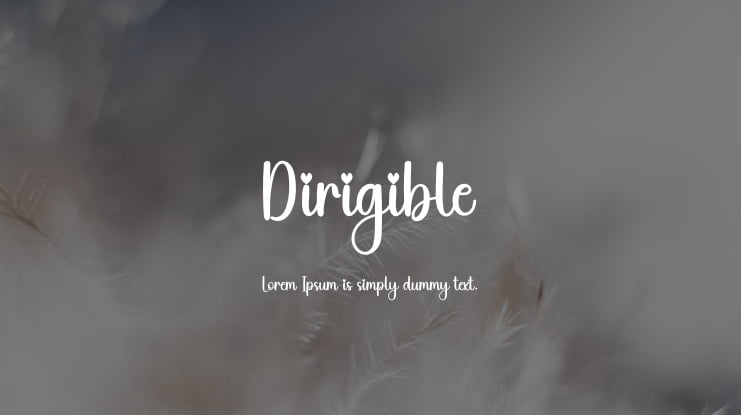 Dirigible Font