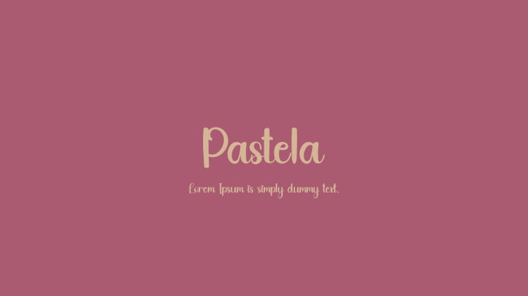 Pastela Font