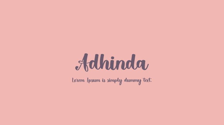 Adhinda Font