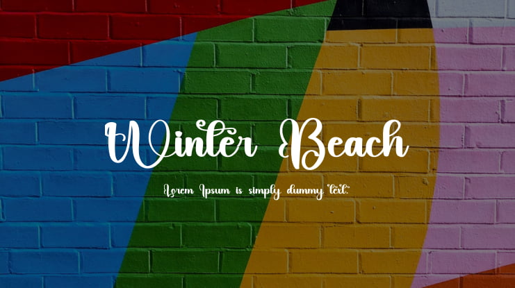 Winter Beach Font