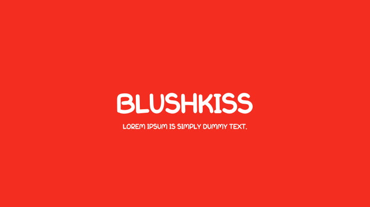 Blushkiss Font Family