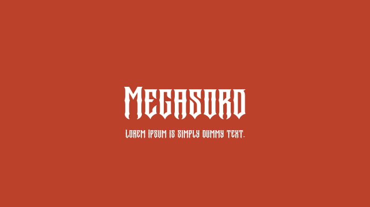 Megasord Font