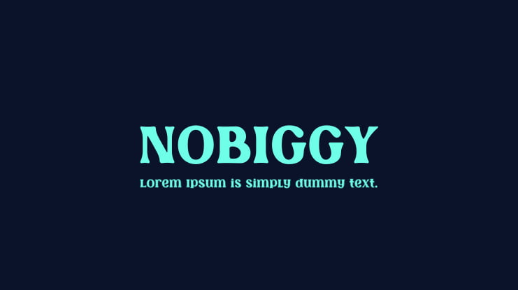 NOBIGGY Font