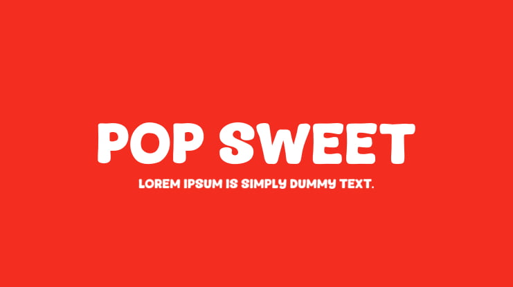 Pop Sweet Font