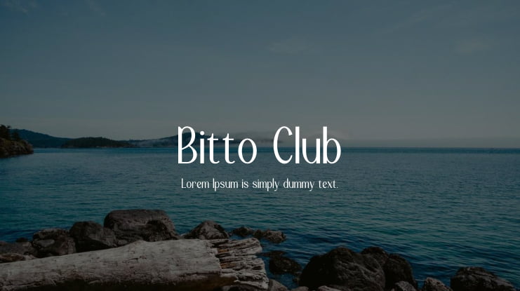 Bitto Club Font