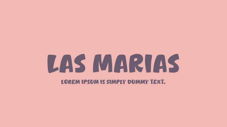 Las Marias Font