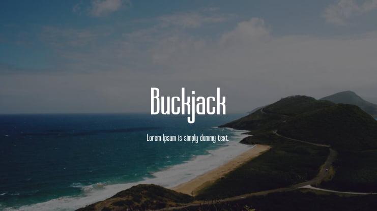 Buckjack Font