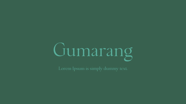 Gumarang Font Family