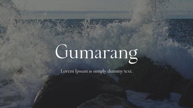 Gumarang Font Family