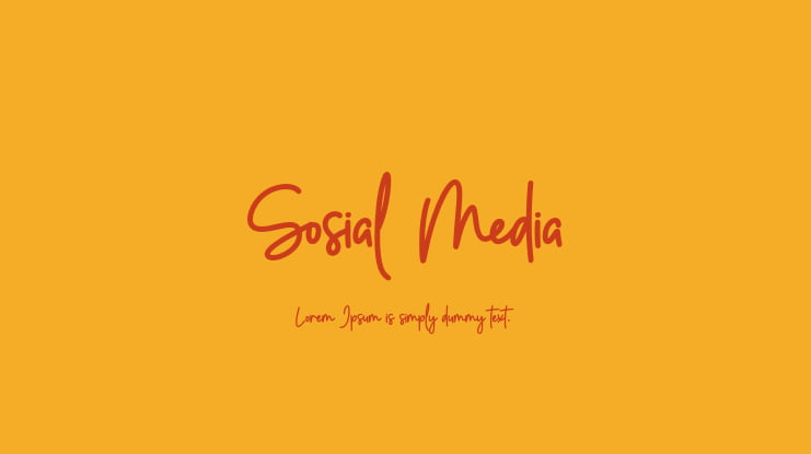 Sosial Media Font