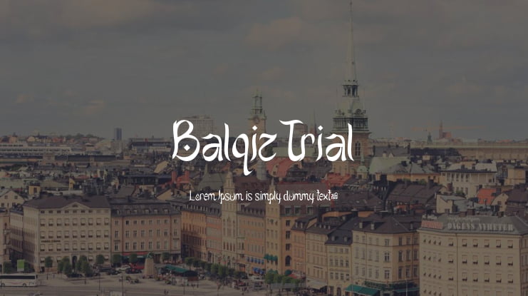 Balqiz Trial Font