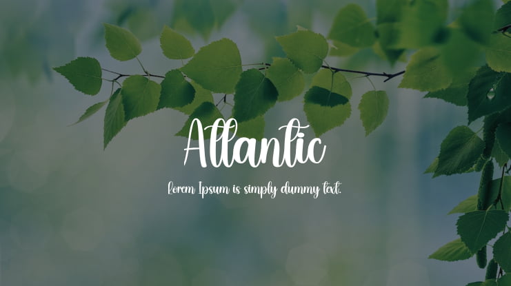 Atlantic Font