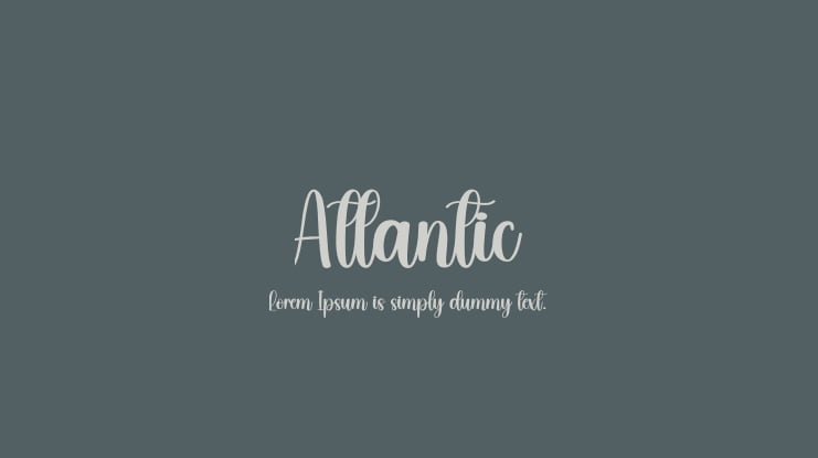 Atlantic Font