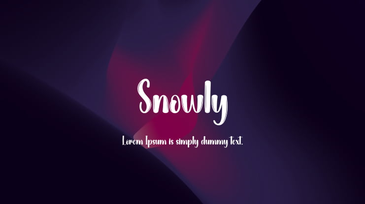 Snowly Font