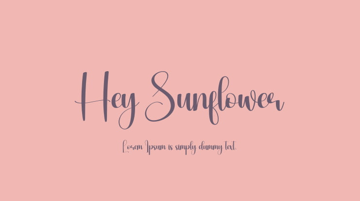 Hey Sunflower Font