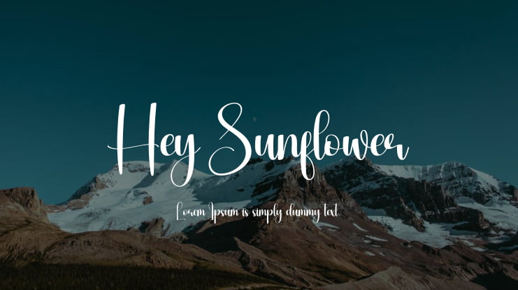 Hey Sunflower Font