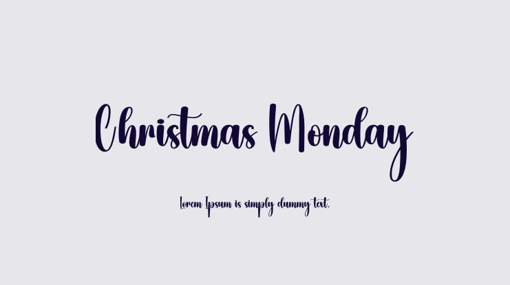 Christmas Monday Font