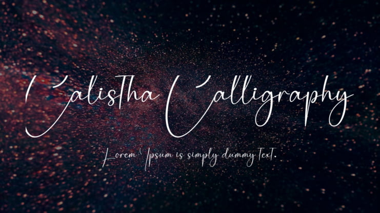 Calistha Calligraphy Font