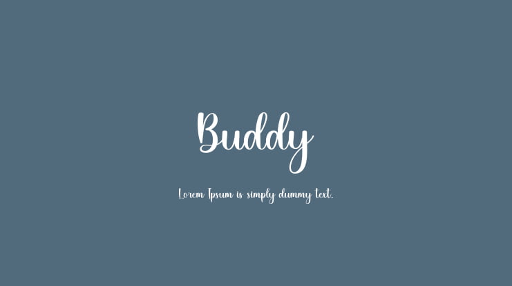 Buddy Font