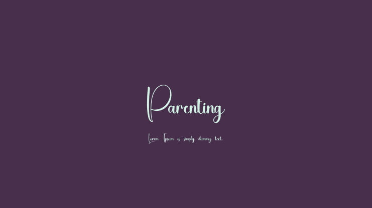 Parenting Font