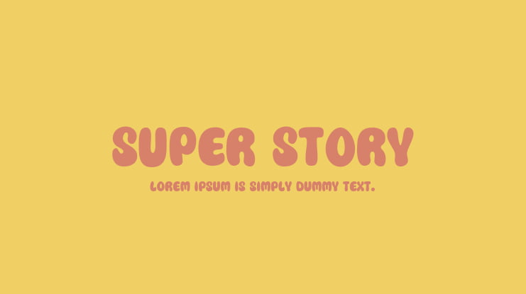 Super Story Font