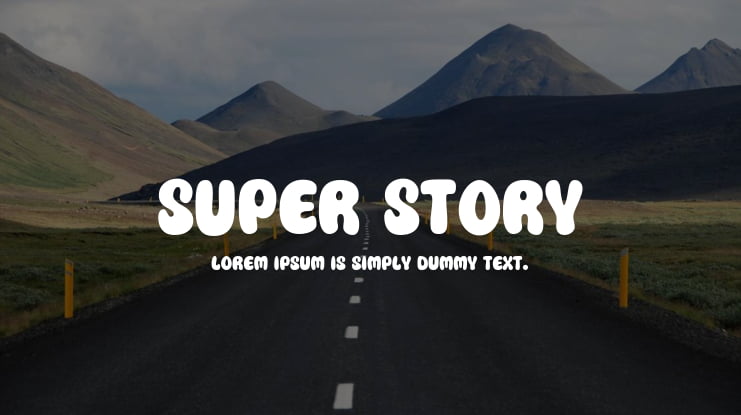 Super Story Font