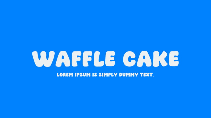 Waffle Cake Font