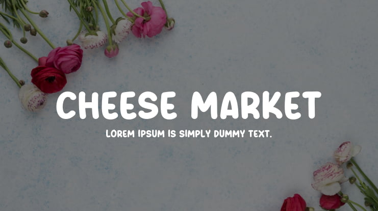 Cheese Market Font