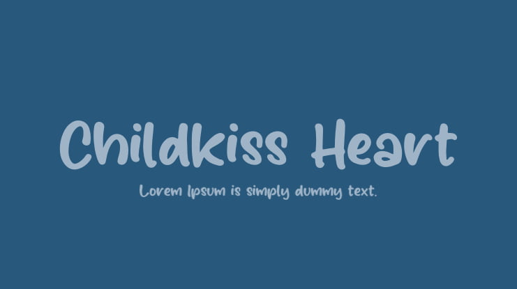 Childkiss Heart Font