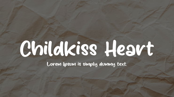 Childkiss Heart Font