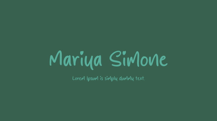 Mariya Simone Font