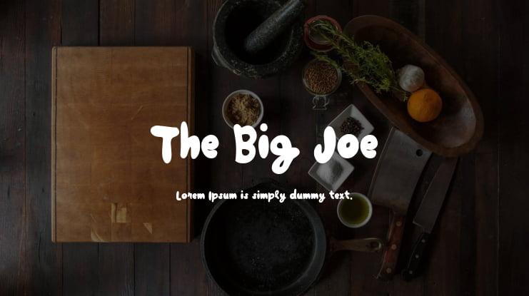 The Big Joe Font