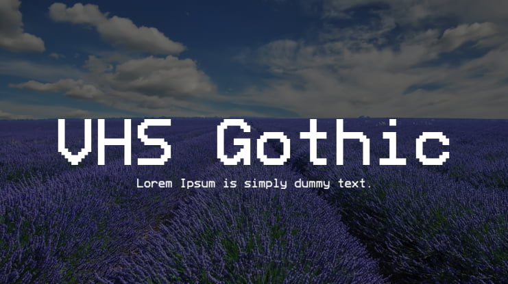 VHS Gothic Font