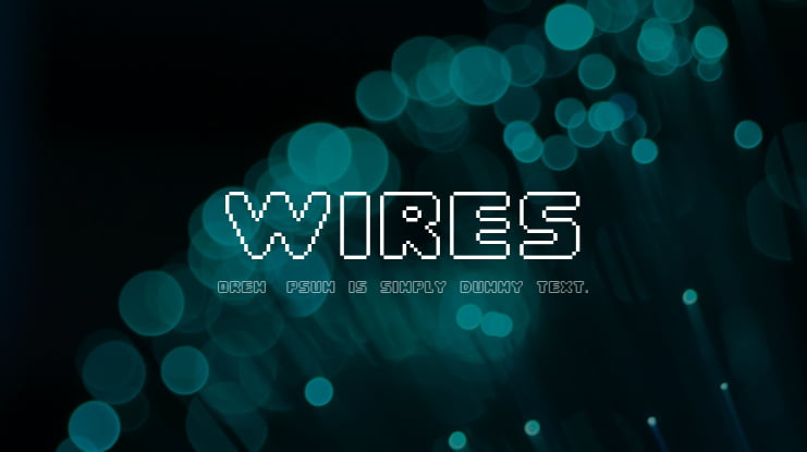 GUMBALL_THICK_wires Font