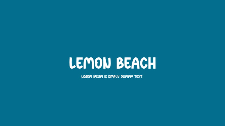 Lemon Beach Font