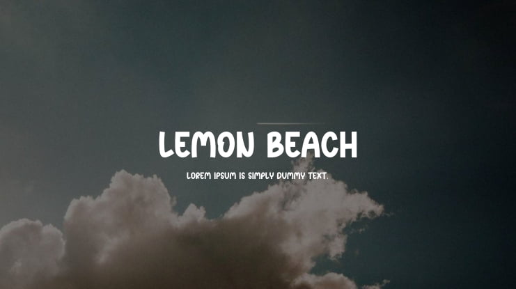 Lemon Beach Font