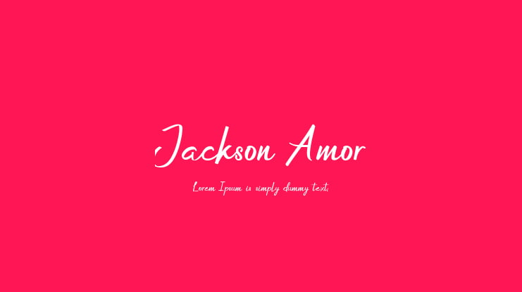 Jackson Amor Font