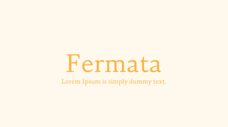 Fermata Font Family