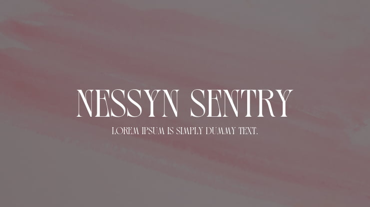 Nessyn Sentry Font