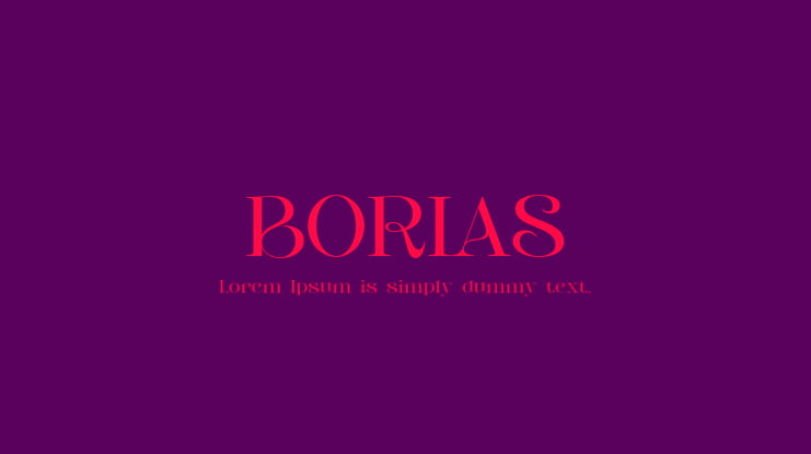 BORIAS Font Family