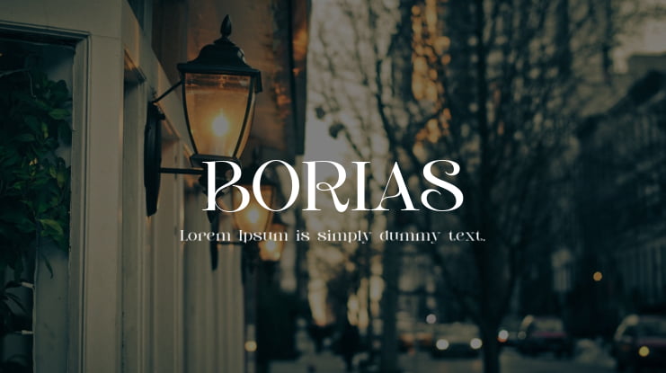 BORIAS Font Family