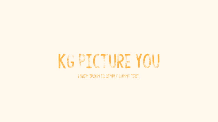 KG Picture You Font