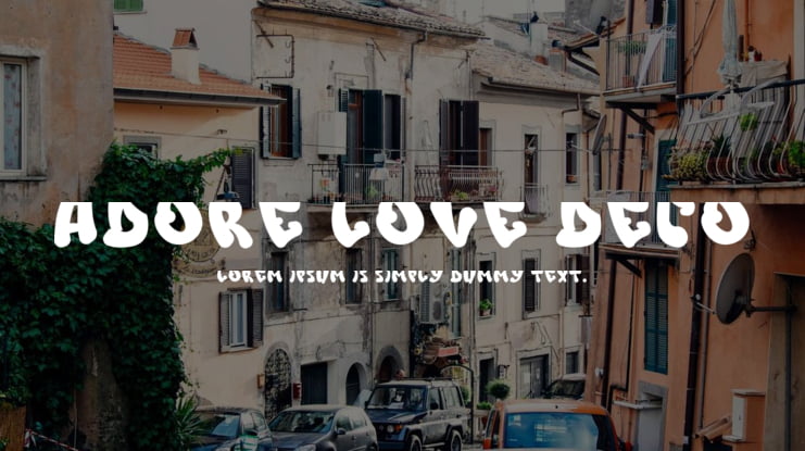 Adore Love Deco Font Family