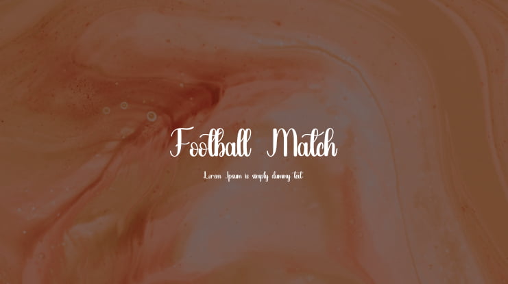 Football Match Font