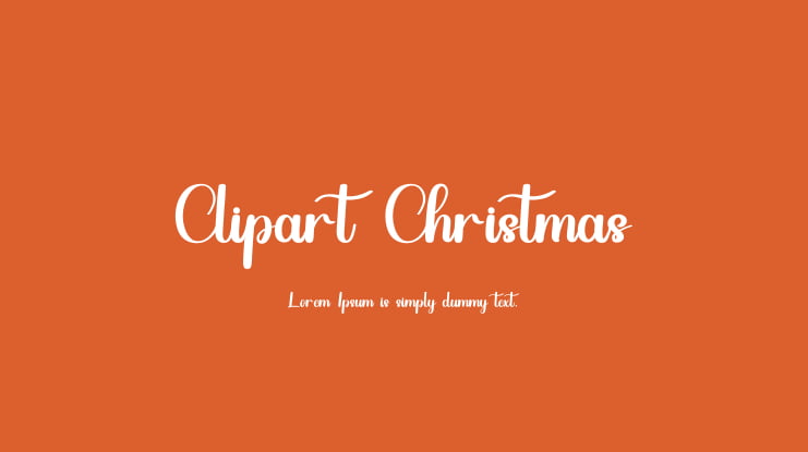 Clipart Christmas Font