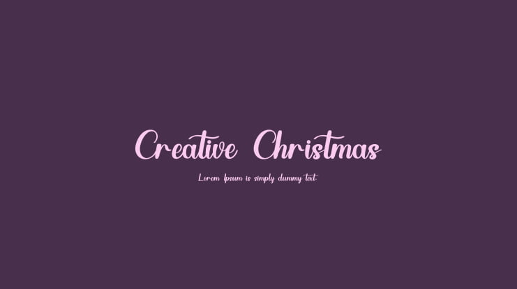 Creative Christmas Font