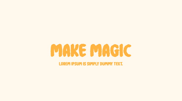 Make Magic Font