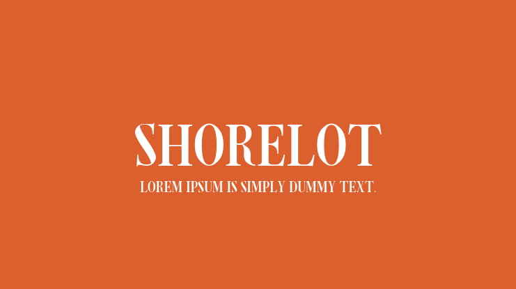 Shorelot Font Family