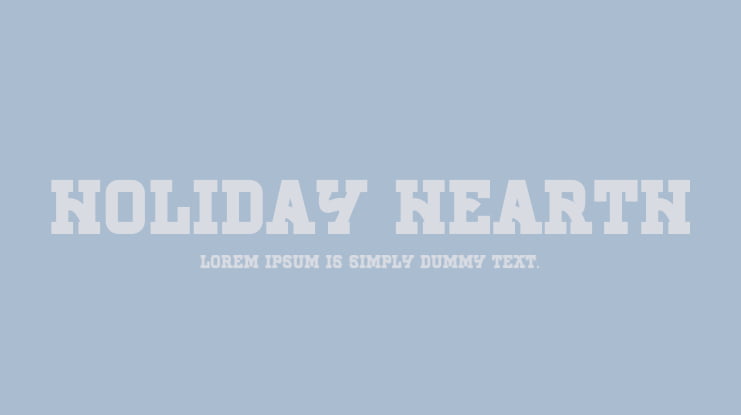 Holiday Hearth Font